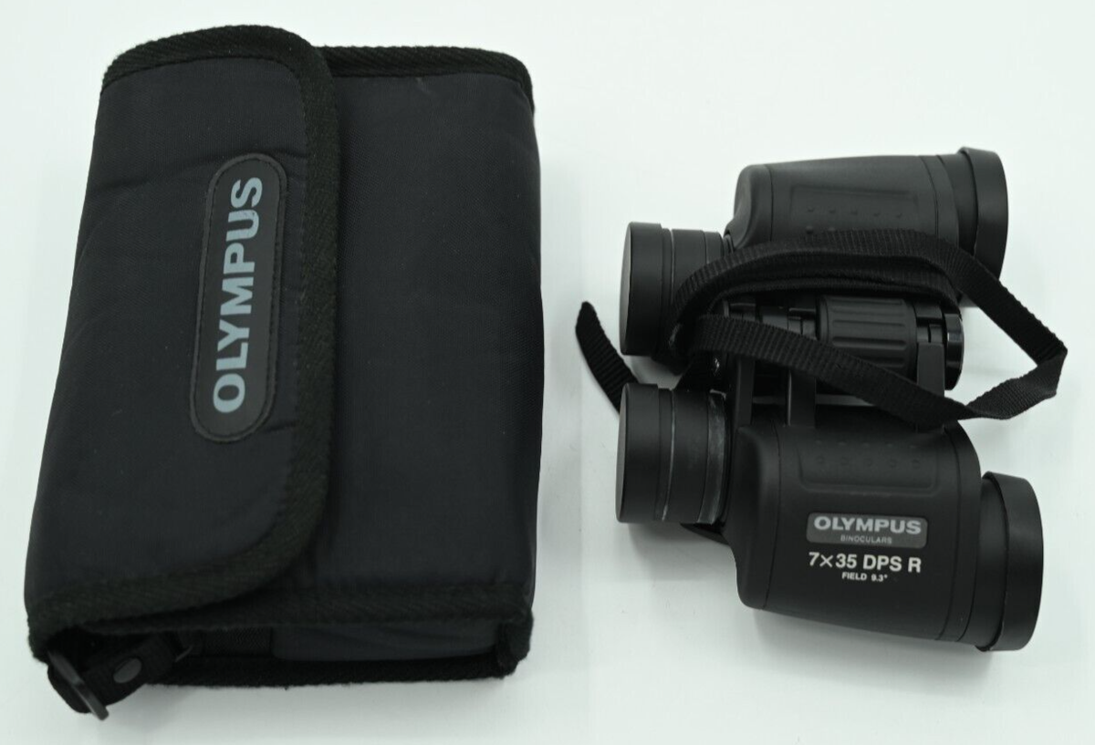 Olympus 7x35 DPS R Field 9.3° Black Binoculars with Case and End 