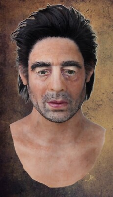 ''Benicio del Toro'' Silicone Mask Hand Made, Halloween High Quality, Realistic,