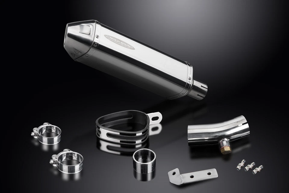 Kawasaki KLE650 Versys 2007-2014 надевающийся 13-дюймовый треховальный глушитель из нержавеющей стали  - Изображение 3 из 4