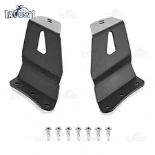 52" Curved LED Light Bar Over Windshield Mount Bracket for Chevy & GMC 1999-2018