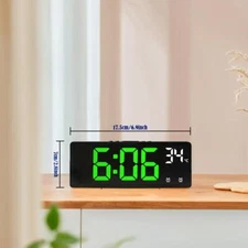 Digital Alarm Clock Travel Clock with Temperature Table Clock Random Display