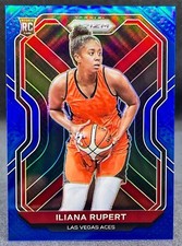 2021 Panini Prizm WNBA Iliana Rupert Blue Prizm Parallel #006/149 LV Aces
