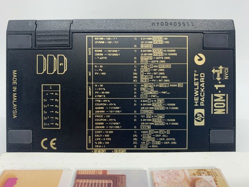 Hewlett Packard 12C Financial Calculator w/ Case and Manual/Handbook - Picture 4 of 7