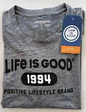 Life Is Good LS Shirt Active Tee Positive Lifestyle Brand UPF Chest49 in Men L
