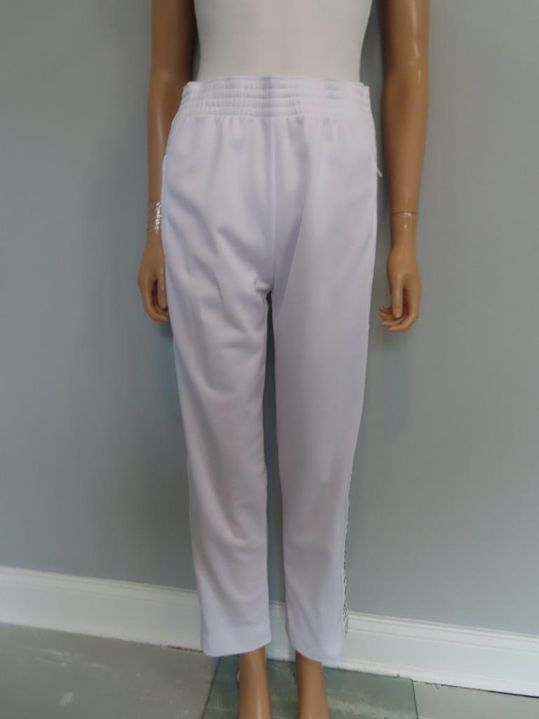 NWT GIVENCHY White/Silver Side Stripe Track Pants Size 40/US