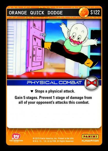 DBZ Dragon Ball Z TCG Card Panini Evolution S122 Orange
