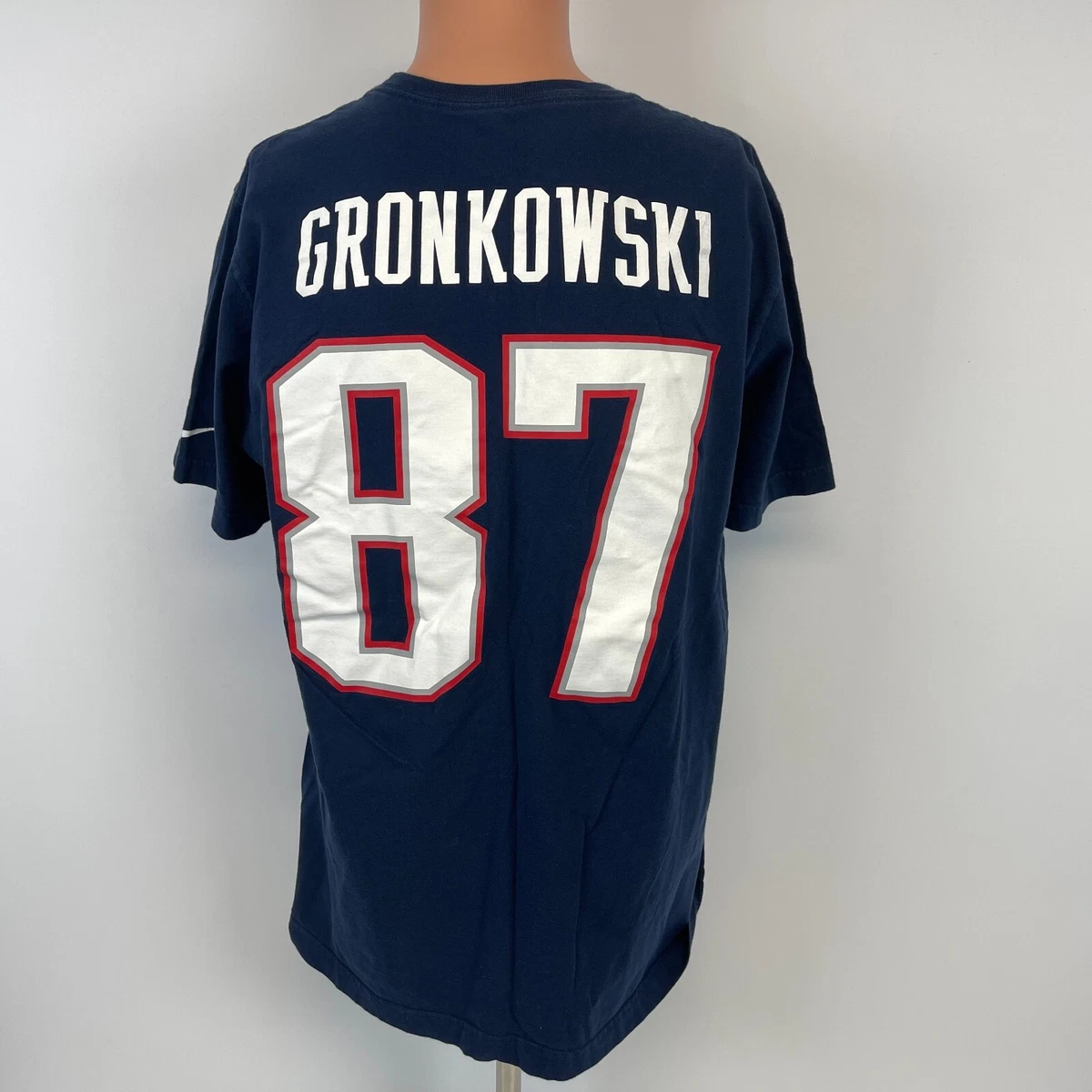 Nike New England Patriots No87 Rob Gronkowski Lights Out Grey Men's Stitched NFL Elite Jersey