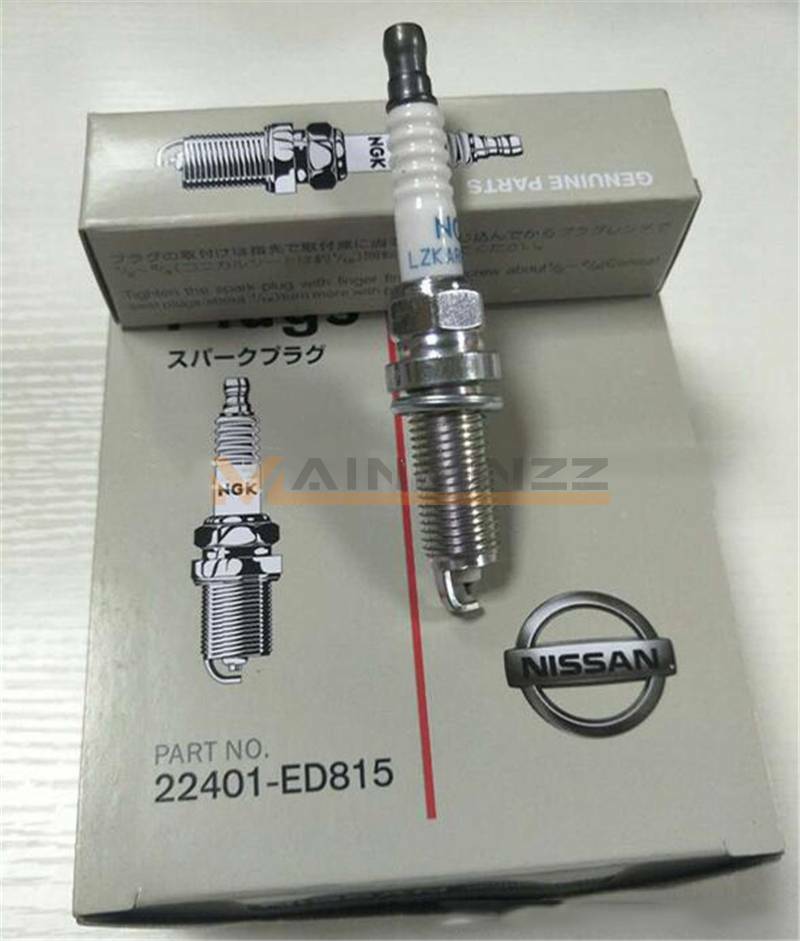 4 Pcs Iridium Spark Plug For Nissan LZKAR6AP-11 22401-ED815