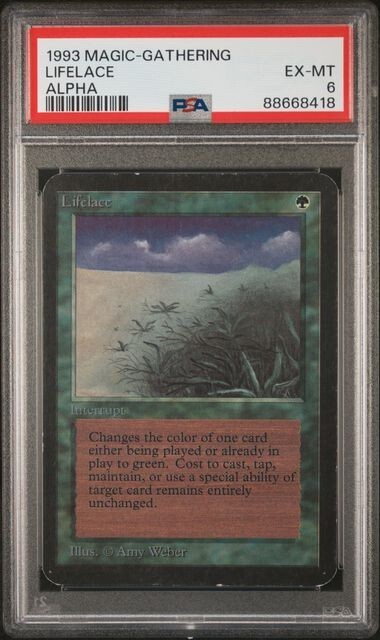 Lifelace Alpha PSA 6 (Ex / Near mint) MTG Magic VINTAGE