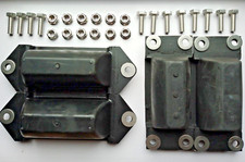 Land Rover Defender 90, 110, Front & Rear Axle Bump Stops with Stainless Fixings