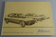 Owners Manual & Maintenance Alfa Romeo Alfasud 3 & 5 Door + TI Stand 05/1982