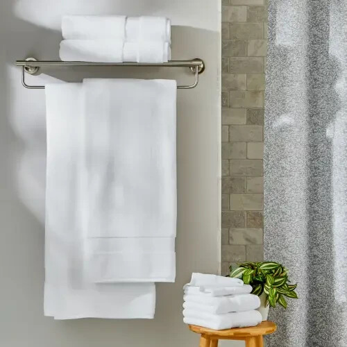 Better Homes & Gardens Signature Soft Solid 6 Piece Towel Set,Arctic White - Picture 12 of 15