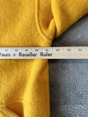 Vintage Evan Picone Sport Petities Women's Size Small 100% Wool Coat Yellow - Picture 4 of 12