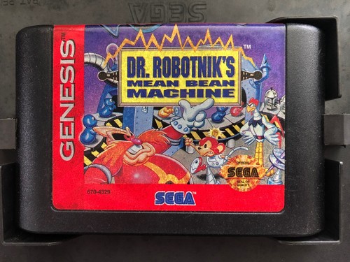 SEGA GENESIS DR. ROBOTNIK'S MEAN BEAN MACHINE GAME AND BOX 1993 Tested - Picture 4 of 4