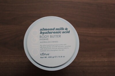 CIROA ECO PURE ALMOND MILK & hYALURONIC ACID BODY BUTTER 15.8 OZ 450G NEW
