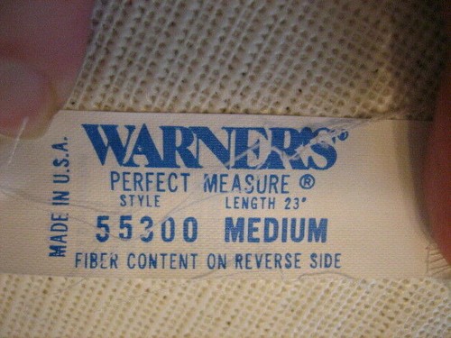 WARNER'S Nylon weißer halber Slip, Spitzensaum - Stil 55300 - Größe M - USA - Bild 7 von 8