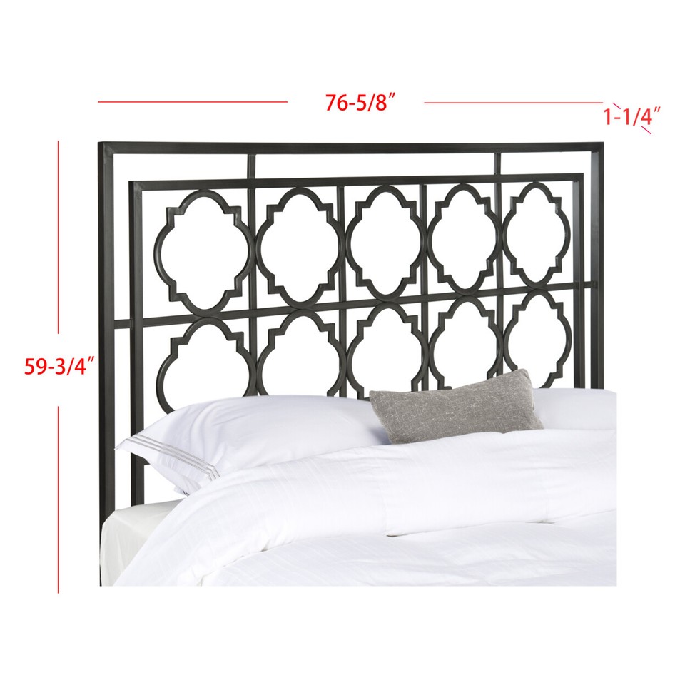 SAFAVIEH Silva Metal Headboard Antique Iron King eBay