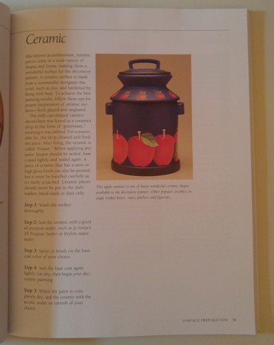 DECORATIVE PAINTING SOURCE BOOK by Artist's Workbook ©1997 Art Tips & Techniques - Picture 6 of 12