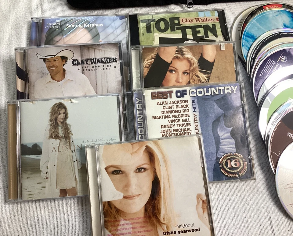 Country Music CD’s Big Lot Of 104 Big Assortment Big Names Binder, Cases & Loose - Image 4 of 4