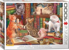 Library Kittens 1000 Piece Jigsaw Puzzle Eurographics New