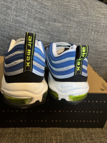 Nike Air Max 97 OG Atlantic Blue Voltage Yellow DM0028-400 Size 10.5 - Picture 4 of 5