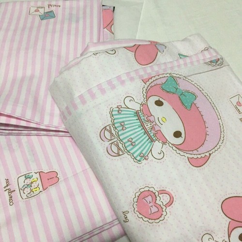 My Melody Cotton Bed Set Bed Sheet Quilt Cover Pillow Case 4 pcs set For kids - Picture 11 of 11