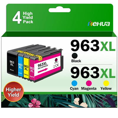 4x Druckerpatronen für HP 963 XL OfficeJet Pro 9010 9012 9014 9015 9016 9019 Set