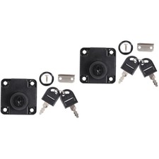  2 Pack Desk Drawer Locks with Key Tool Box Keys Kitchen Cabinet Dresser