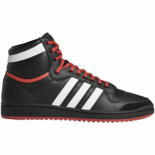 black and red high top adidas