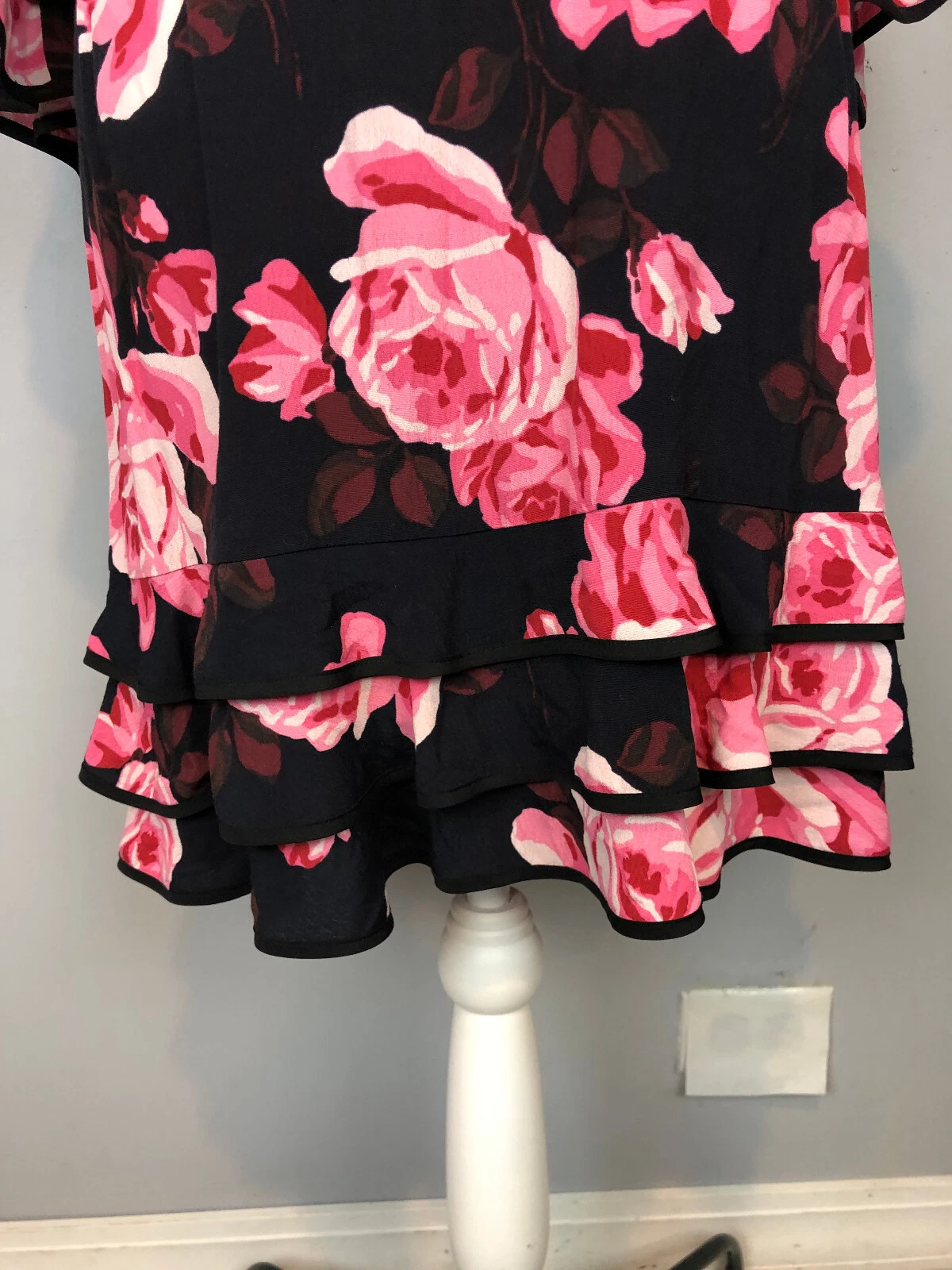 Abito da donna Kate Spade taglia S rosa arricciacapelli orlo rosa taglia S