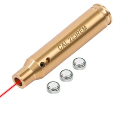 Laser Bore Sight Cal 223REM 5.56mm Red Laser Bore Sighter Laser Three Batteries