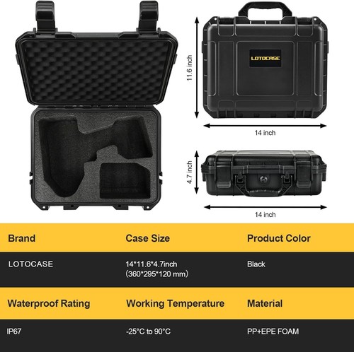 Case for Dewalt Impact and Torque Wrench - Waterproof Hard Tool Box for Dewalt S - Picture 3 of 6
