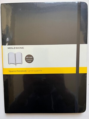 New Moleskine Classic Collection Black Notebook Extra Large Squared HARD Cover