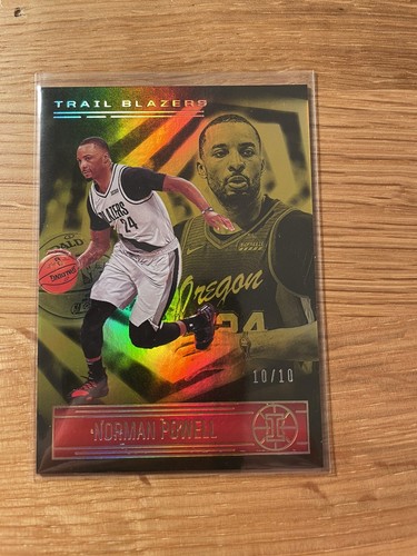 2020 Panini Illusions Basketball Trophy Collection Gold Norman Powell #15