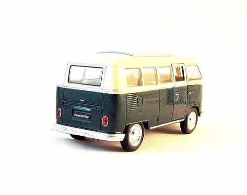 1963 VOLKSWAGEN T1 BUS , DARK GREEN WELLY 1/32 DIECAST CAR COLLECTOR'S MODEL,NEW - Picture 11 of 12