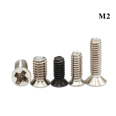 M2/2.5/2.6 Countersunk Screws L 2.5/3/4/4.5/5/5.5/6mm Cross-Head Small Screws
