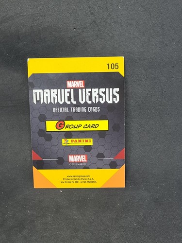 CARD CARTE PANINI MARVEL VERSUS 2022 GROUP CARD # 105 - Imagen 2 de 3