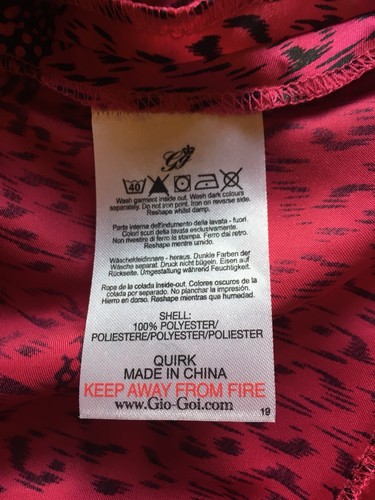 GIO-GOI Quirk silky fuchsia pink animal print leopard sleeveless top UK M NEW - Picture 10 of 10