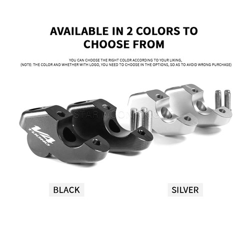 Handlebar Riser Clamp Extend Adapter For Aprilia Tuono 660 V4 900 Dorsoduro 17- - Picture 20 of 22