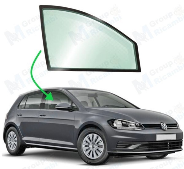 Volkswagen Golf 7 2012-2020 Fensterscheibe Tieferlegung Vorne Rechts 5-TüRer-image