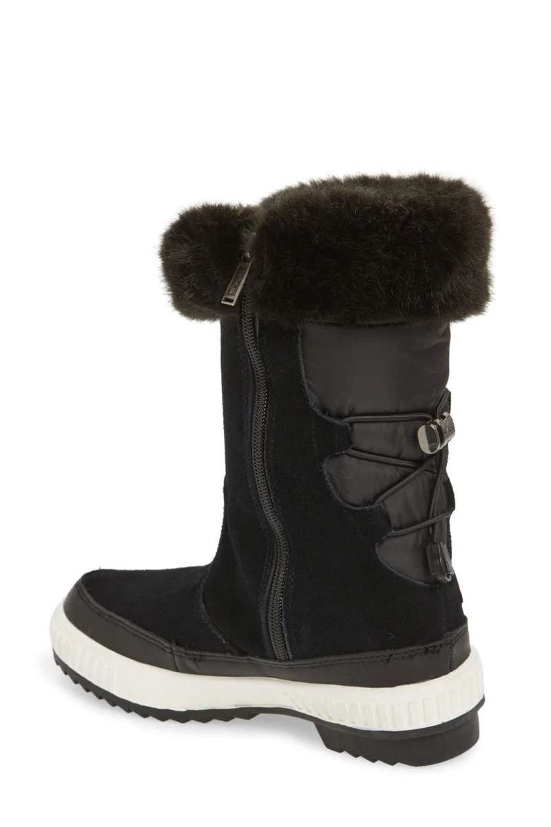 185 NWT Pajar Kady Waterproof Insulated Plush Cuff Winter Boot Black Sz 5.5 36