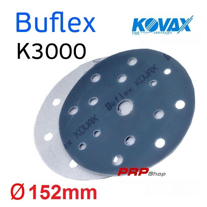 Kit 25 Dischi Kovax Buflex Dry K3000 152mm 15 Fori Lucidatura Auto