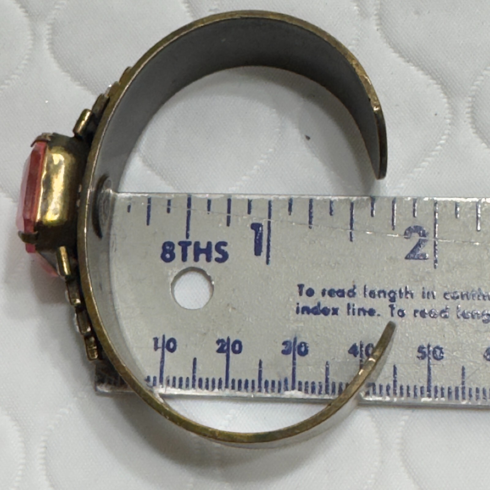 LOREN HOPE signed Massive Ruby Colored  Rhineston… - image 12