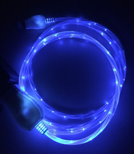 FLOW LED Light-up Glow USB Charger Cable cord for ALL MICRO-B USB phones/devices - Picture 11 of 24