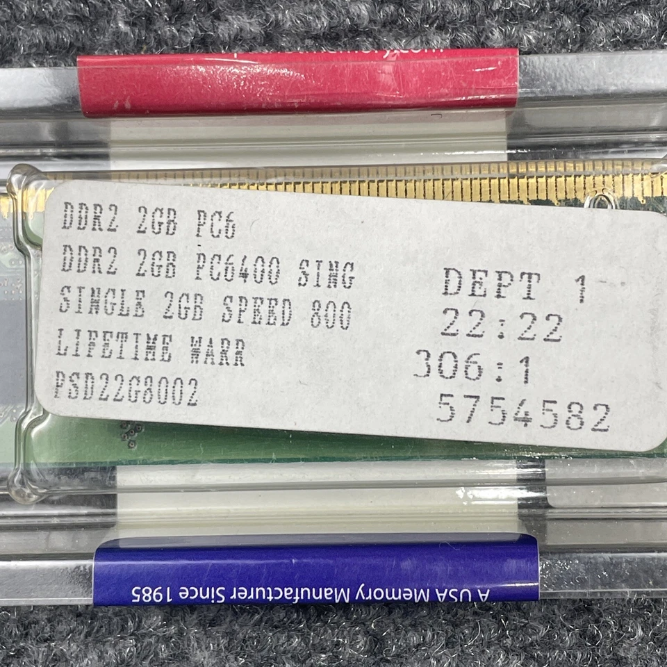 Sealed Patriot Memory PSD22G8002 2GB PC2 6400 SDRAM Module RAM - Image 4 of 4