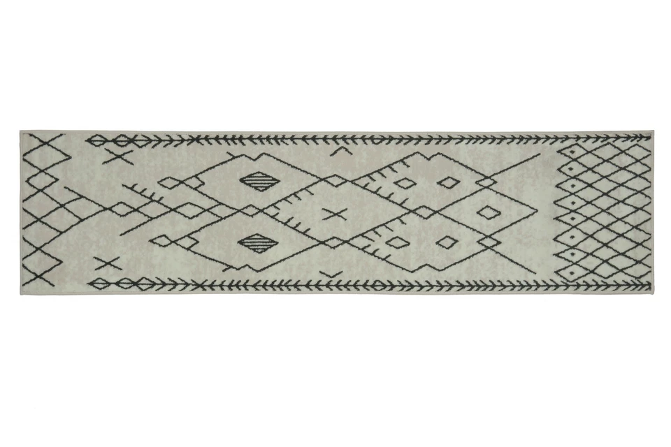 Trellis Bohemian Runner - 2'x8' Moroccan Faded Transitional Area Rug - 511 - Image 3 of 4