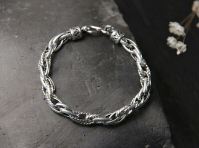 アクセサリー SILVER925 ANCHOR DOUBLE CHAIN BRACELET SILVER925 ANCHOR DOUBLE CHAIN BRACELET