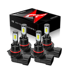 Combo Led Headlight Bulbs Kit 9005 9006 Hi-low Beam For Chrysler 300c 2005-2010