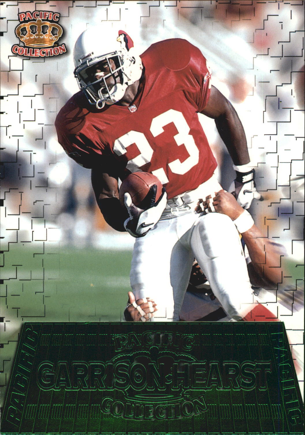 1996 Pacific Gridiron Gems Arizona Cardinals Football Card #GG2 Garrison Hearst