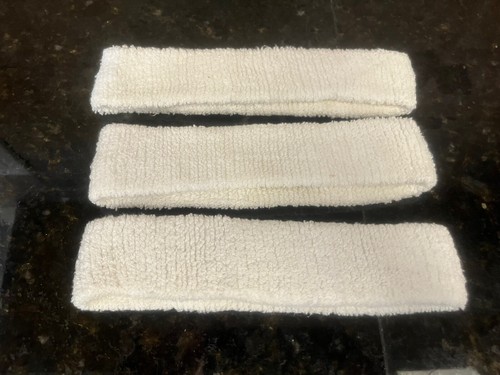 1980s VINTAGE NIKE SWEATBANDS Set Of 3 - Picture 2 of 4